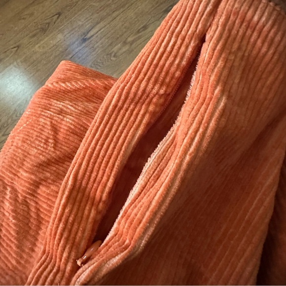 Classic Rock Couture Vibrant Orange corduroy Flare Jeans size Medium unique - Picture 8 of 12